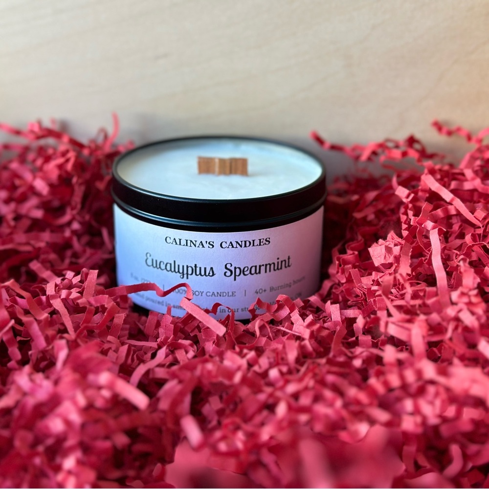 Eucalyptus Spearmint | Wooden Wick | Scented Candles